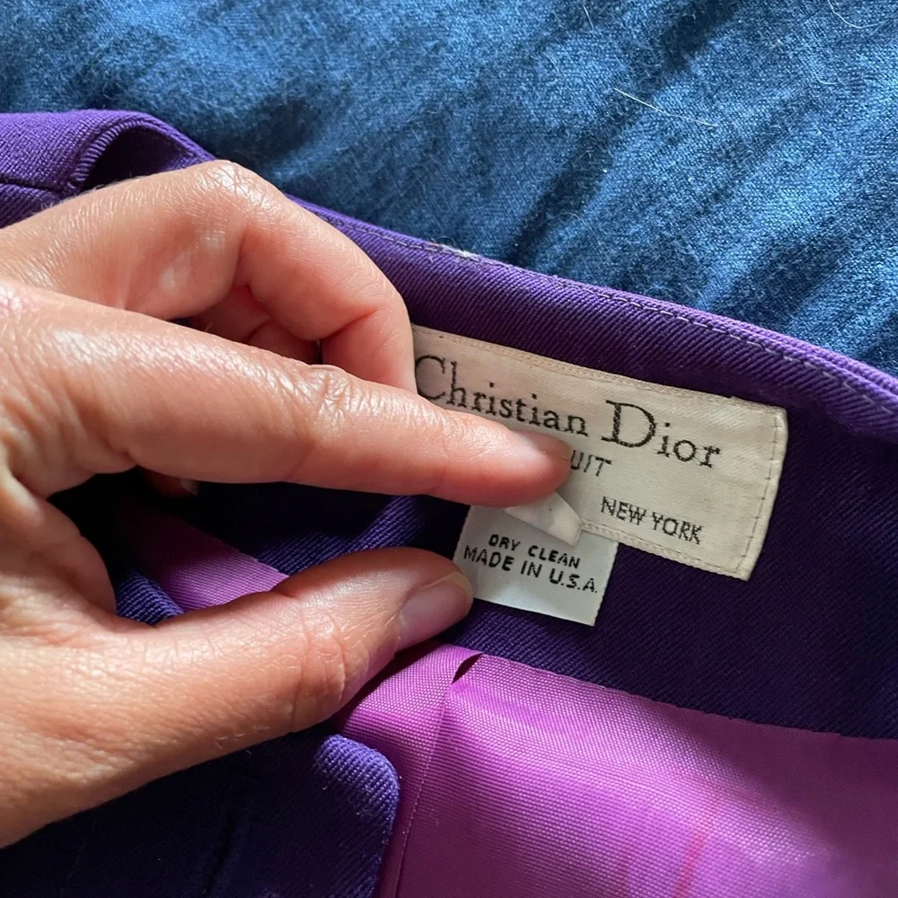 Vintage Dior Purple Blazer